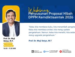 Kupas Tuntas Strategi Lolos Hibah Penelitian DPPM 2026 Bersama Prof. Muji Setiyo dan Diktilitbang Muhammadiyah